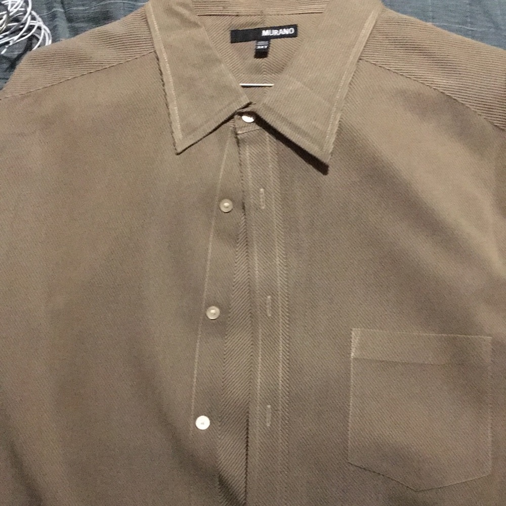 Mutant long sleeve rayon and polyester shirt